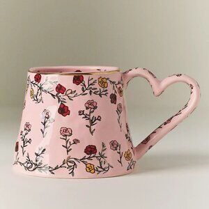 The Mud Fairy Blooming Hearts Stoneware Mug